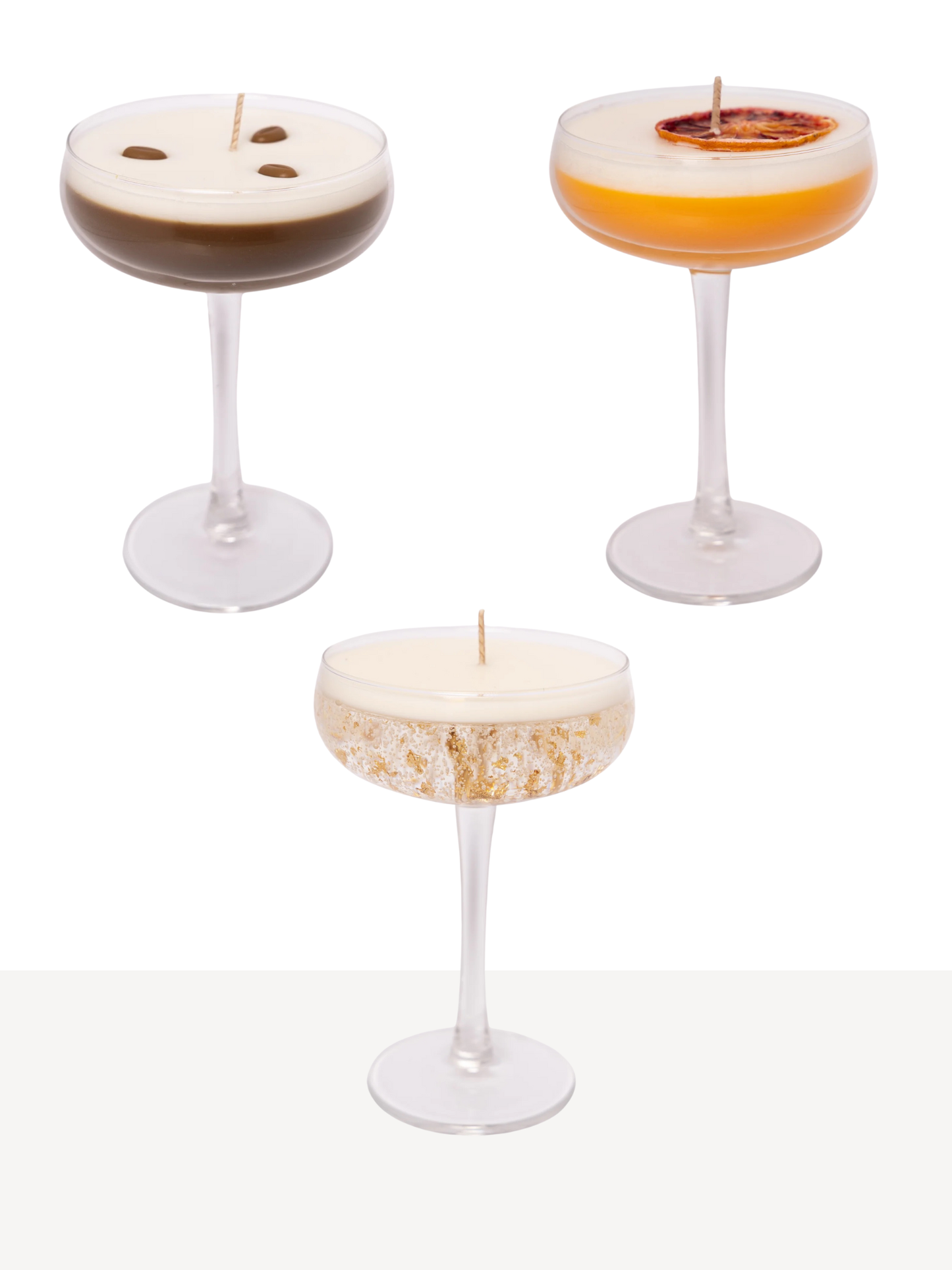 cocktail kaarsen in verschillende soorten