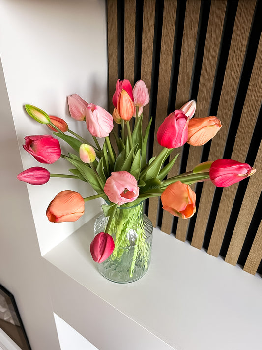 Real touch tulpen fuchsia