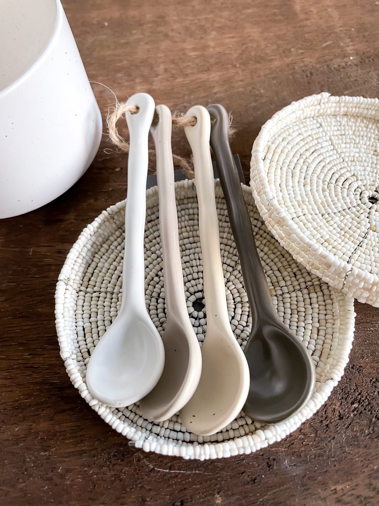 Onderzetter met kralen