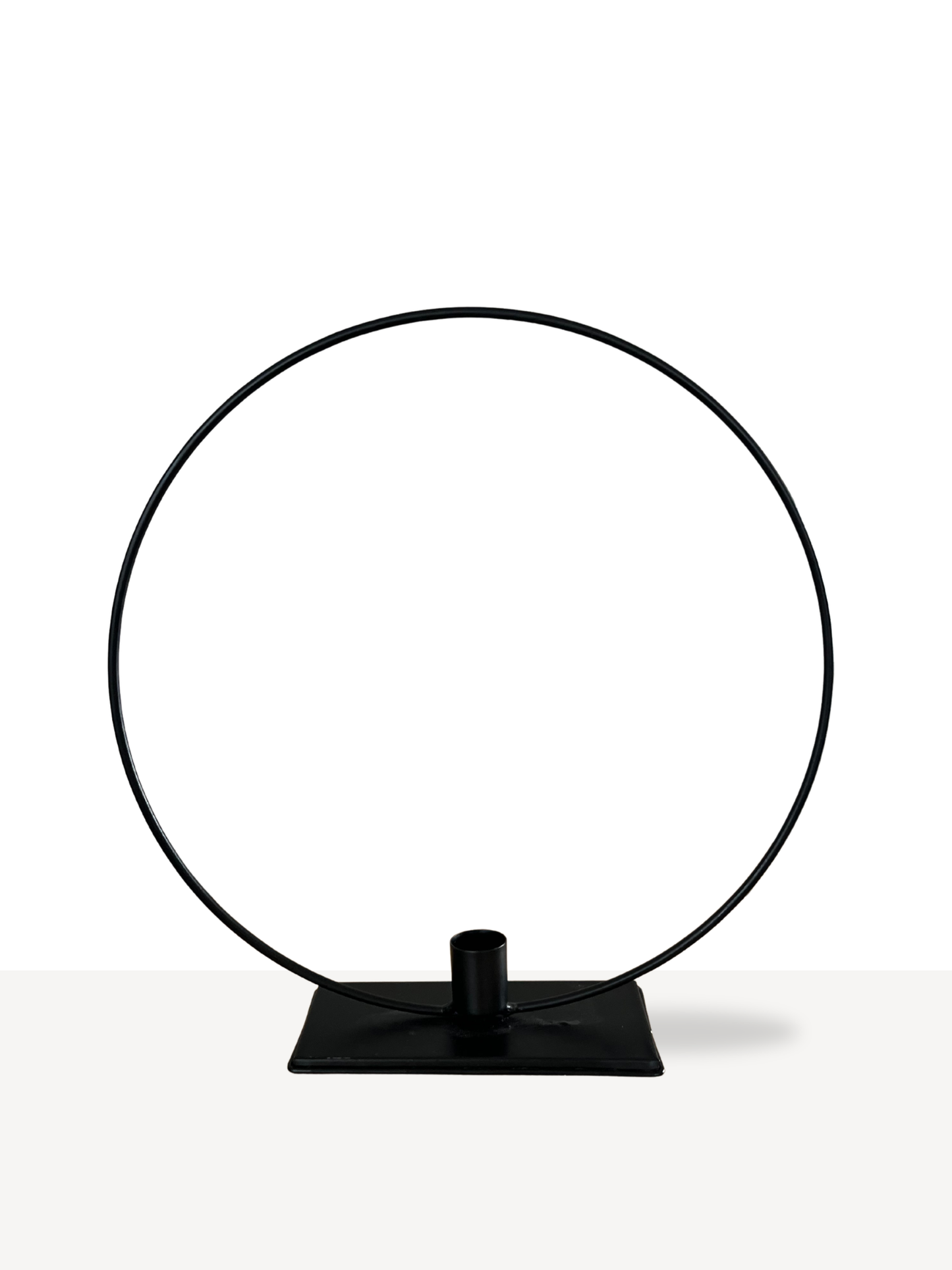 Kandelaar cirkel zwart