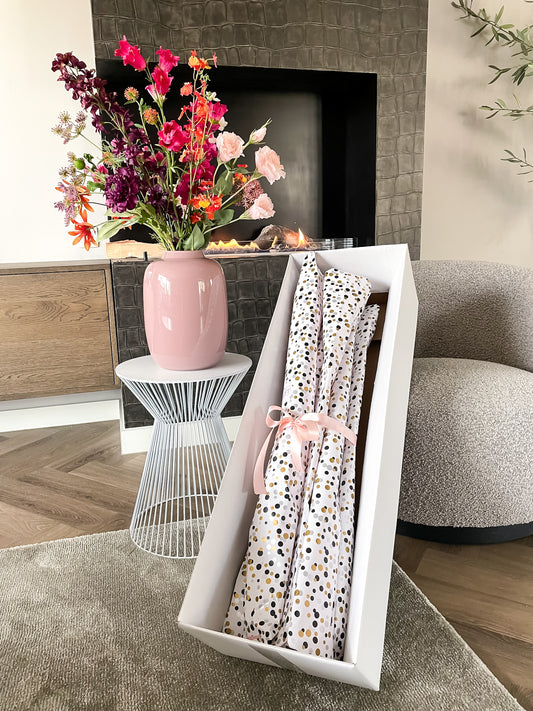 Adventsbox zijden bloemen (2 maten)