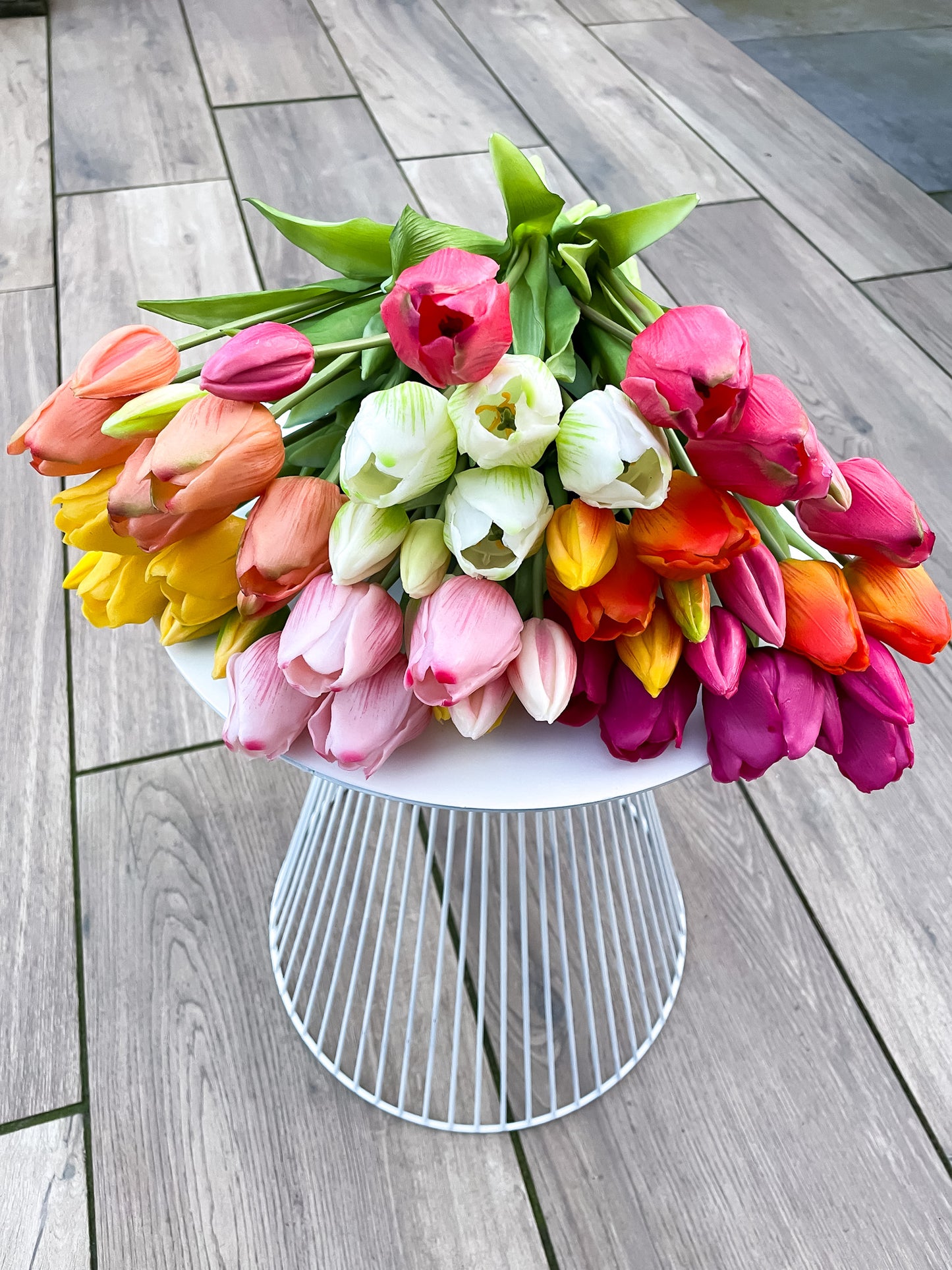 Real touch tulpen fuchsia