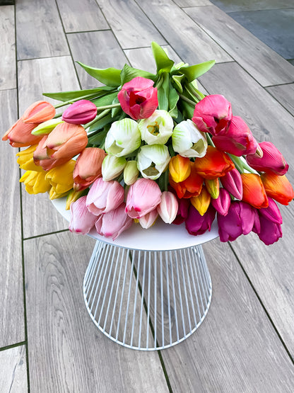 Real touch tulpen fuchsia