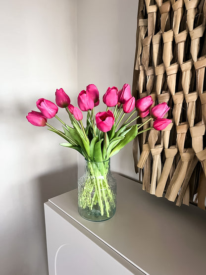 Real touch tulpen fuchsia