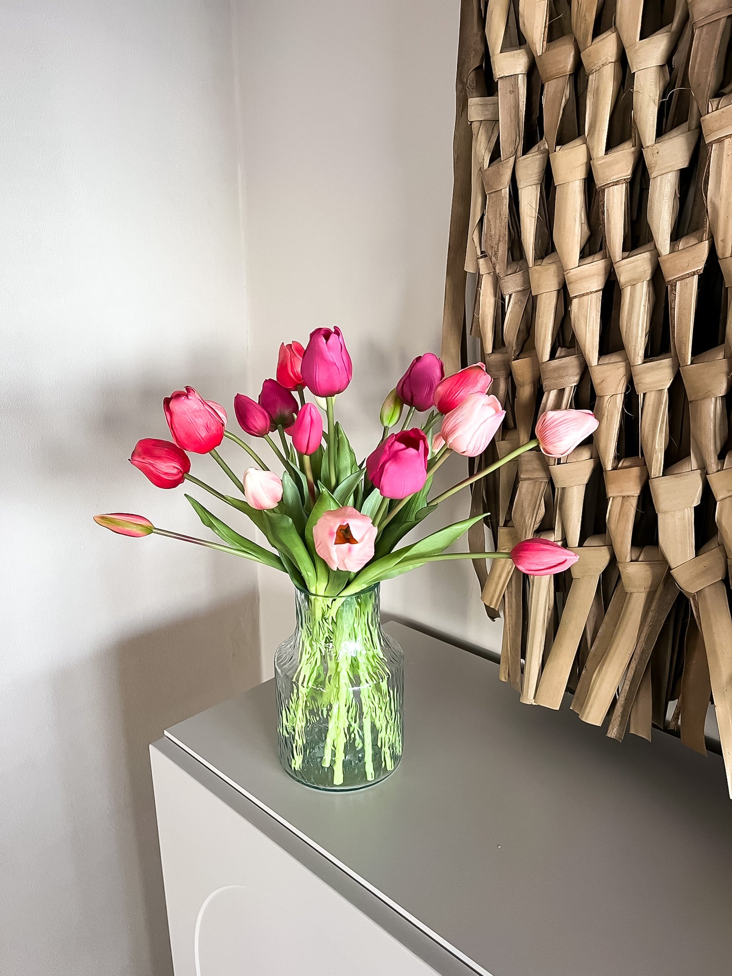 Real touch tulpen fuchsia