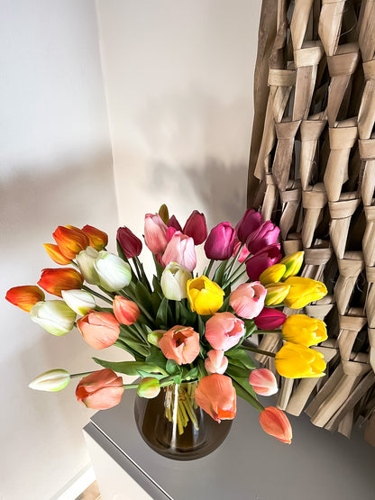 Real touch tulpen fuchsia