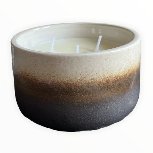 Keramische kaars rond