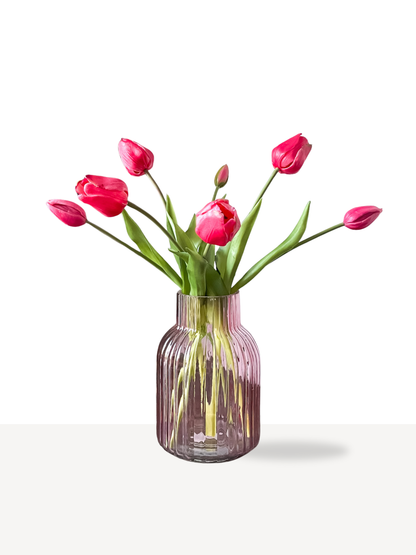 Real touch kunst tulpen in de kleur fuchsia