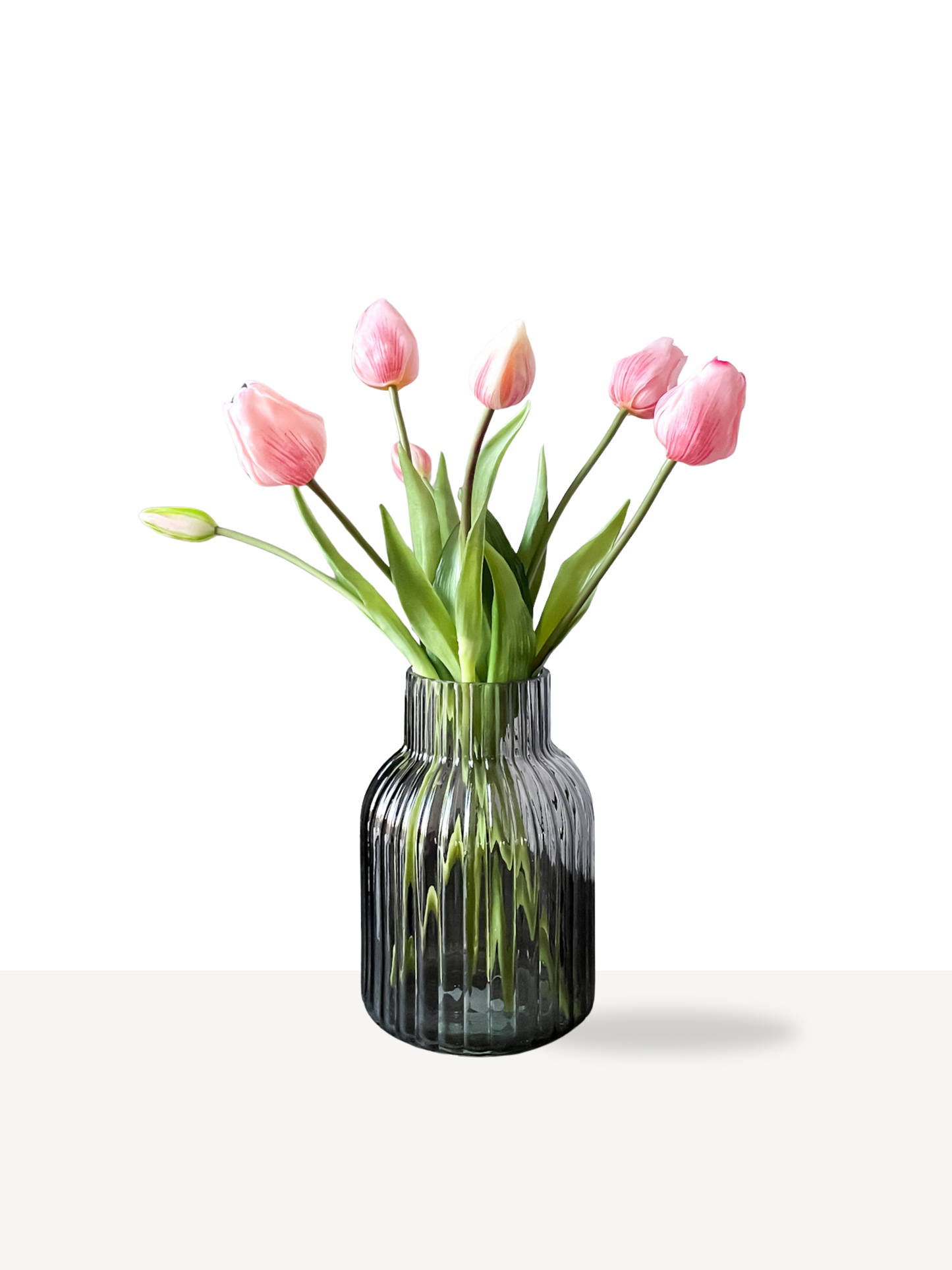 Real touch kunst tulpen in de kleur lichtroze