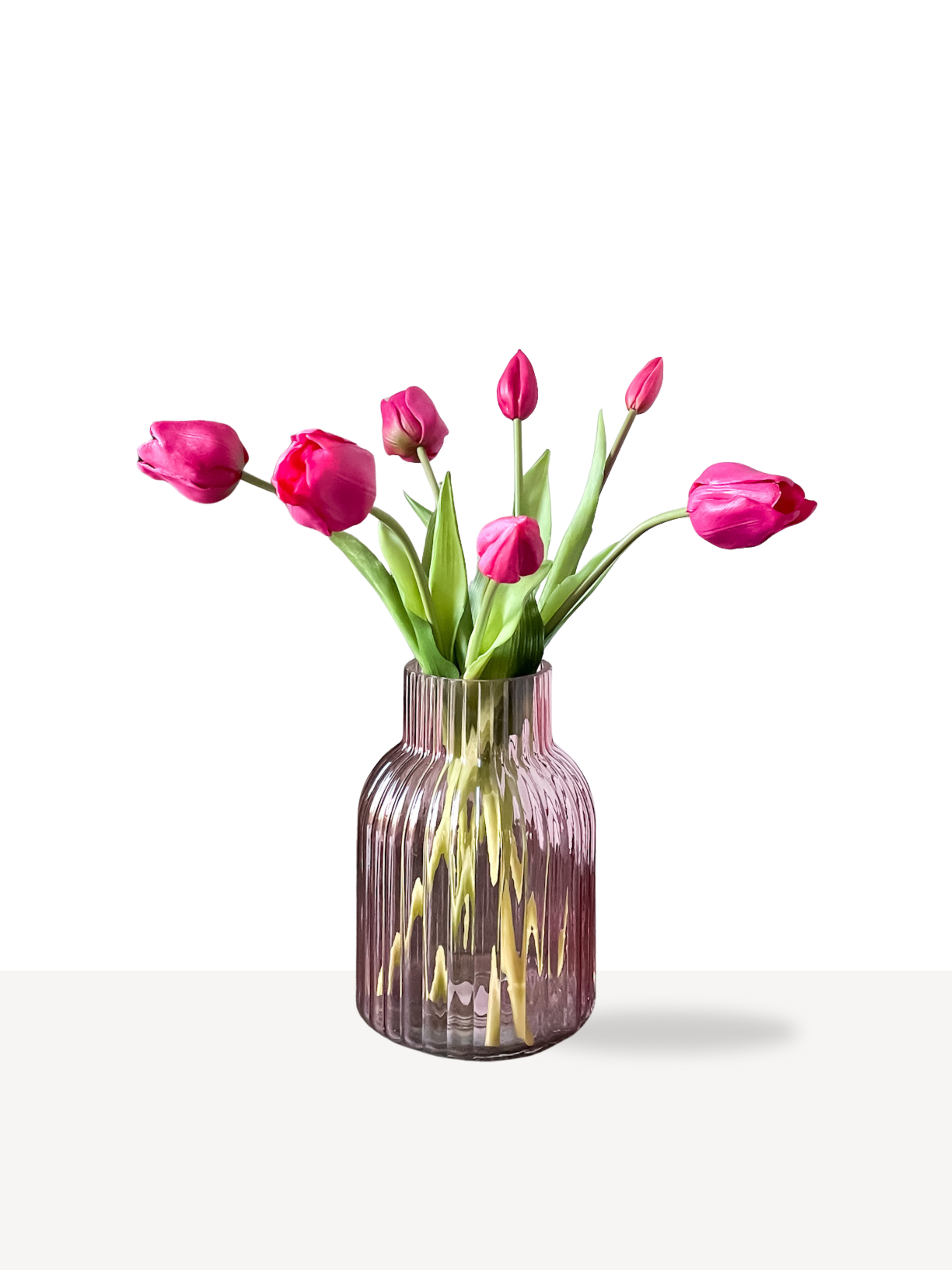 Real touch kunst tulpen in de kleur paars