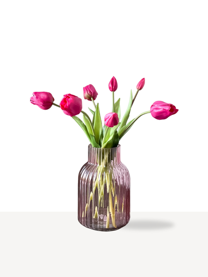 Real touch kunst tulpen in de kleur paars