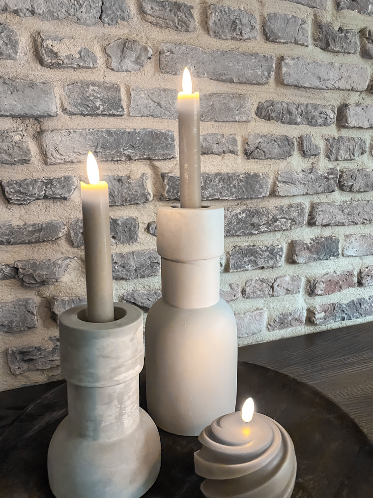 Dinerkaars LED | Taupe | set van 2