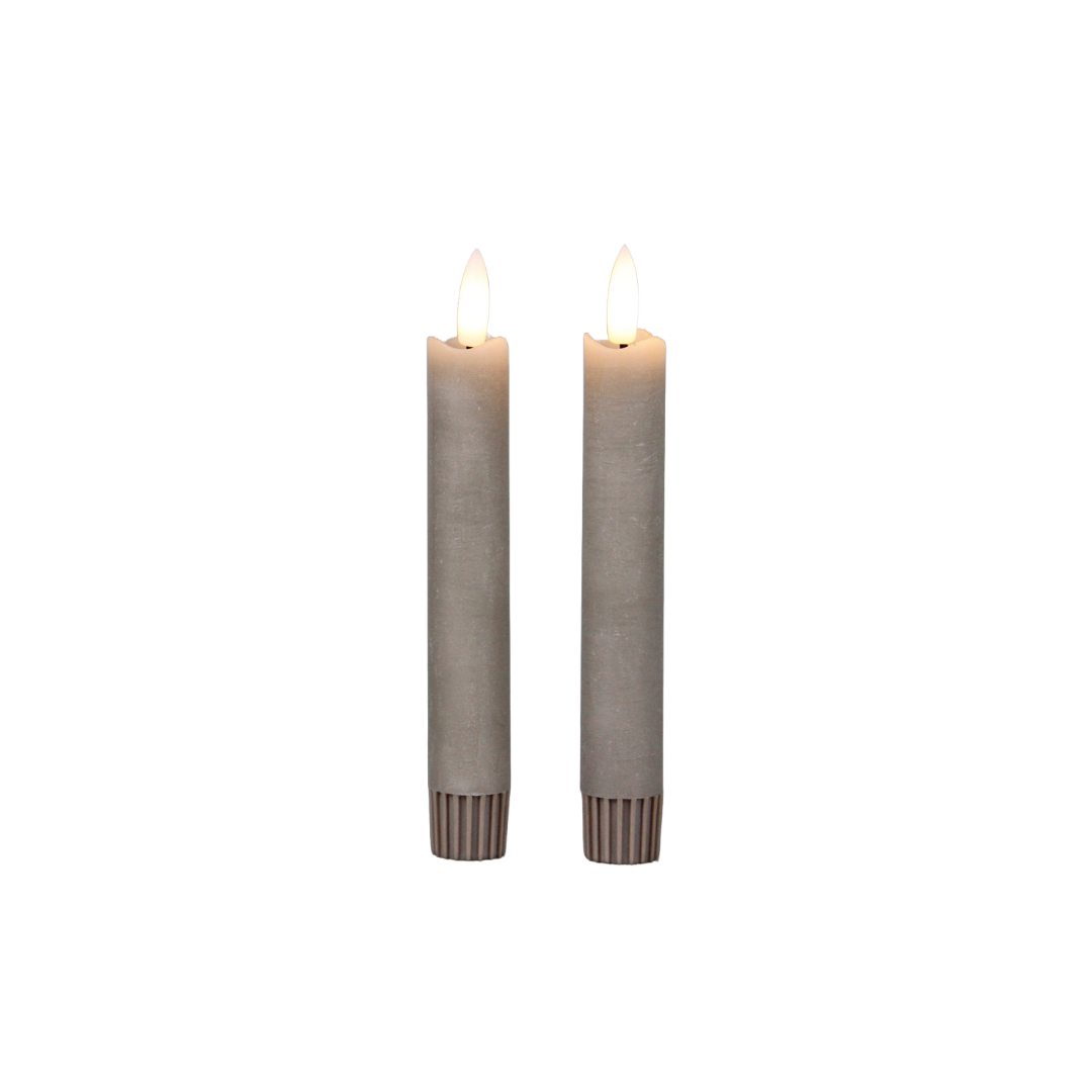 Dinerkaars LED | Taupe | set van 2
