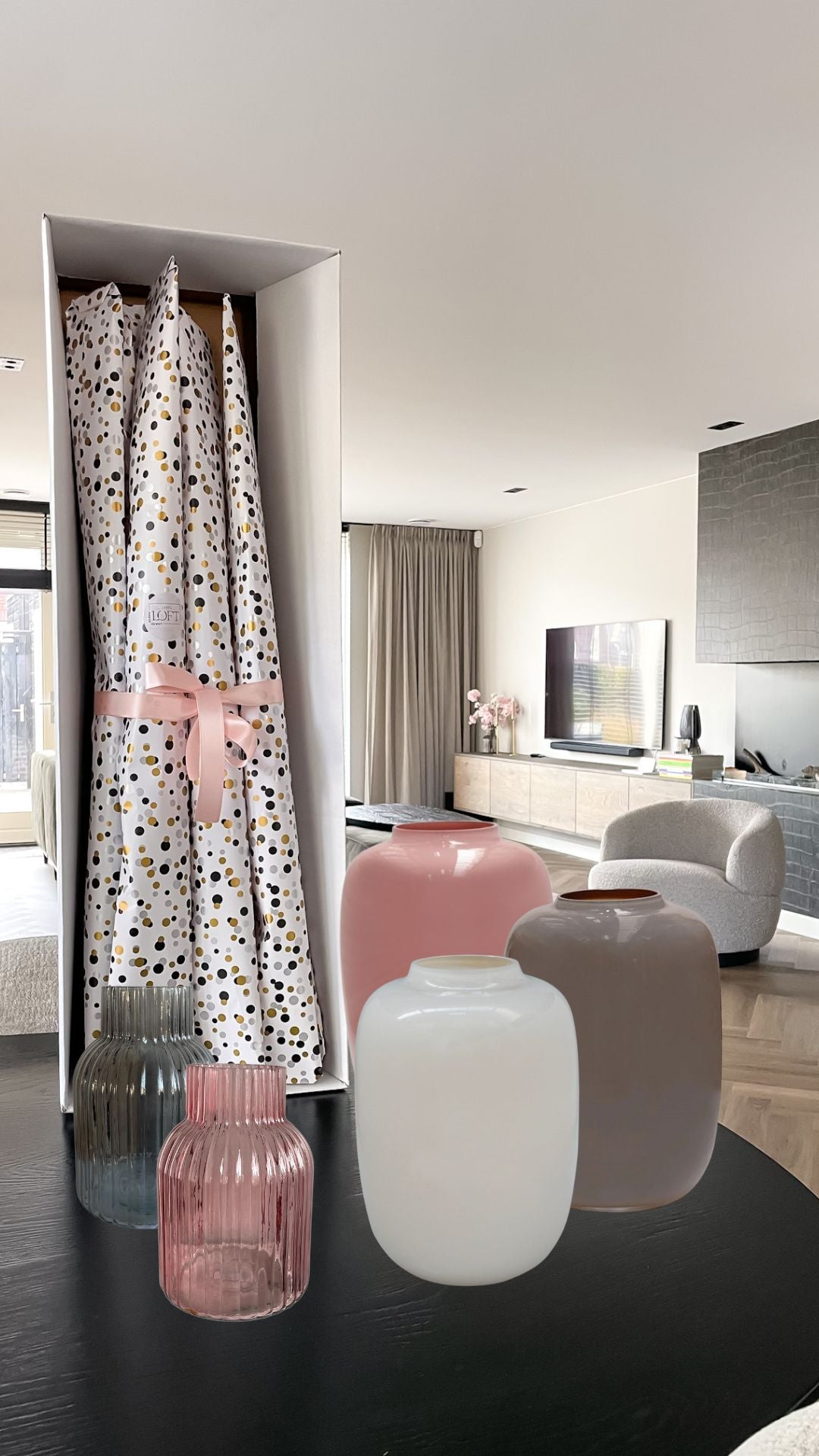 Adventsbox zijden bloemen (2 maten)