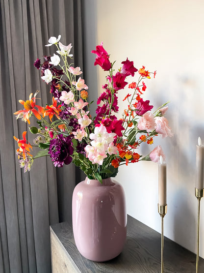 Zijden plakboeken in warme kleuren. Geen onderhoud en altijd mooi.