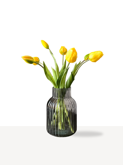 Real touch kunst tulpen in de kleur geel